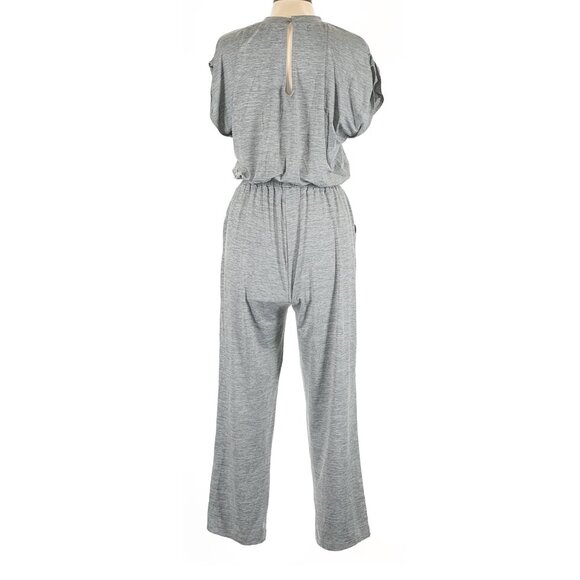 NWT Vuori Large Lux Crew Jumpsuit Short Sleeve Pockets Mallorca Gray MSRP$138 - Picture 6 of 16